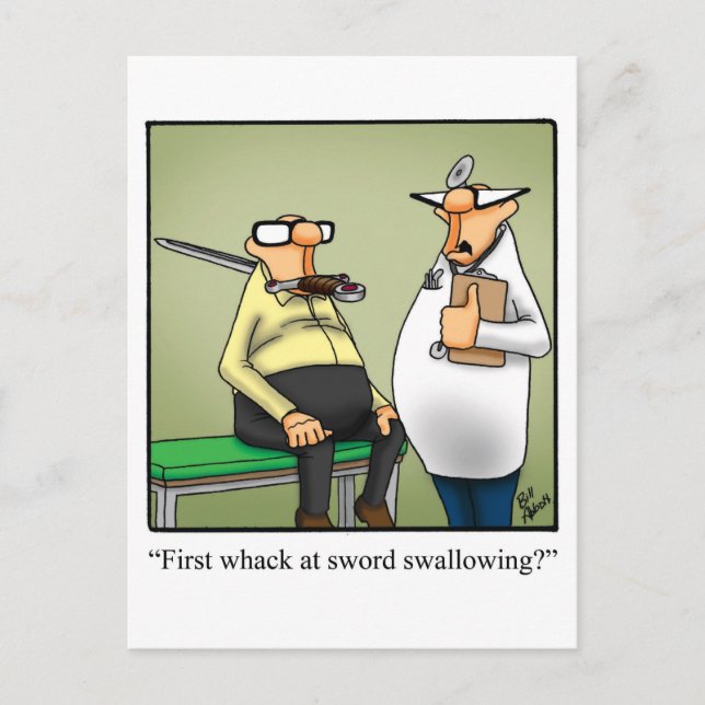 Carte postale humoristique de rétablissement (Devant)