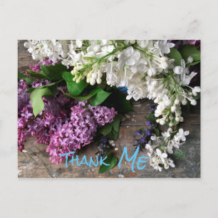 Carte postale humoristique : Lilac Thank "ME" note