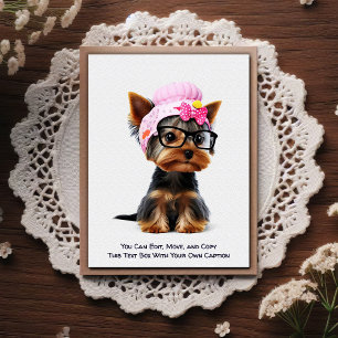 Carte postale humoristique personnalisable pour to