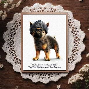 Carte postale humoristique personnalisable pour to