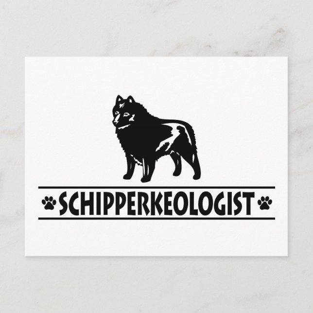 Carte Postale Humoristique Schipperke (Devant)