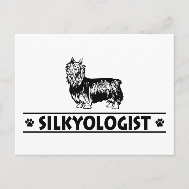 Carte Postale Humoristique Silky Terrier (Devant)
