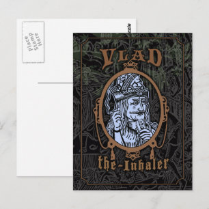 Carte postale humoristique Vlad l'Inhalateur Vampi