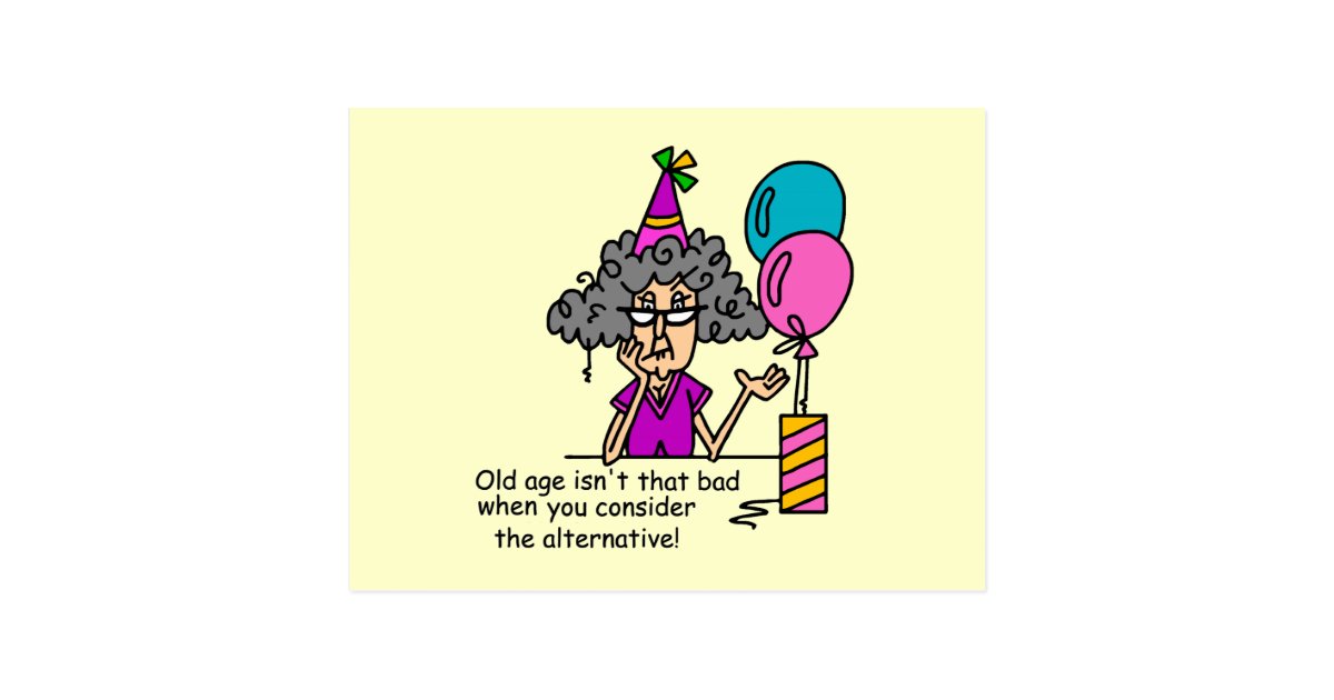 Carte Postale Humour Alternatif D Anniversaire Zazzle Fr