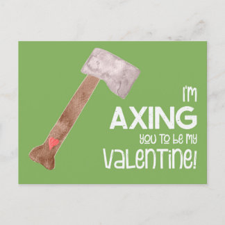 Carte postale humour Axe You Valentines
