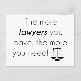 Carte Postale Humour d'avocat