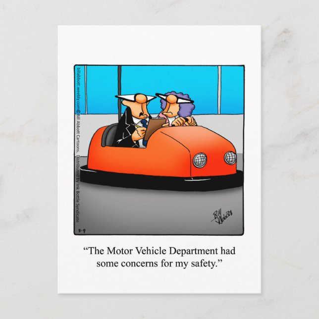 Carte postale Humour de conduite "Spectickles" (Devant)