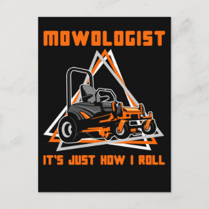 Carte Postale Humour de gardien de pelouse
