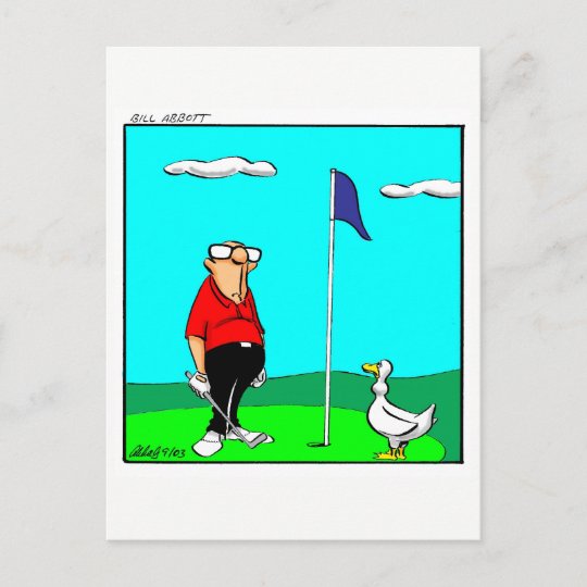 Carte Postale Humour De Golf Amusant Zazzle Fr