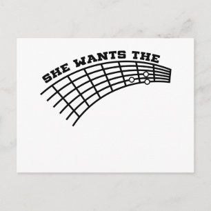 Carte Postale humour de guitare