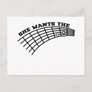 Carte Postale humour de guitare