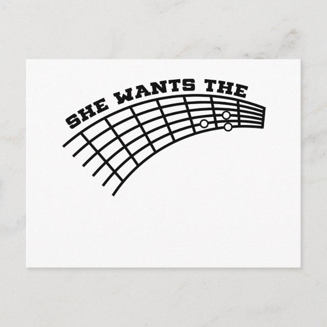 Carte Postale humour de guitare (Devant)