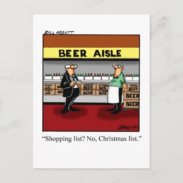 Carte postale Humour de Noël amusant (Devant)