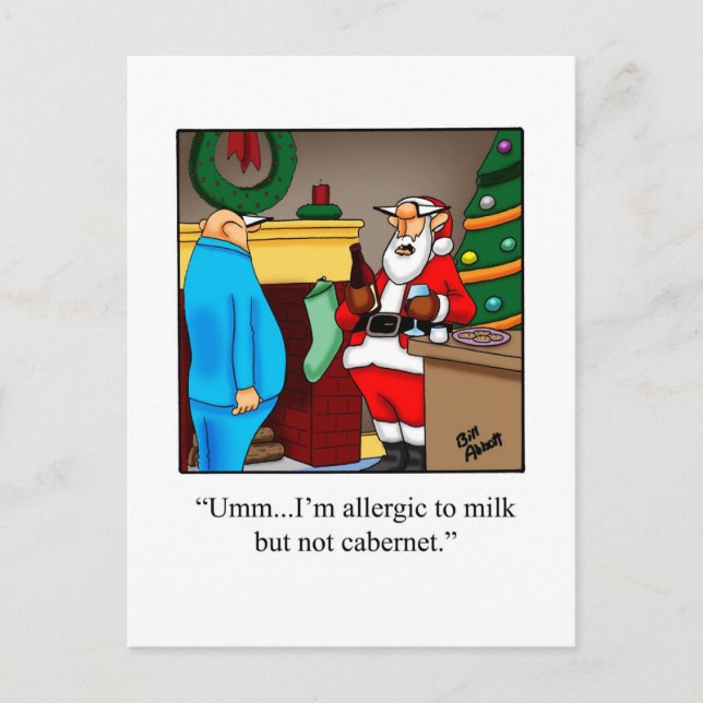 Carte postale Humour de Noël amusant (Devant)