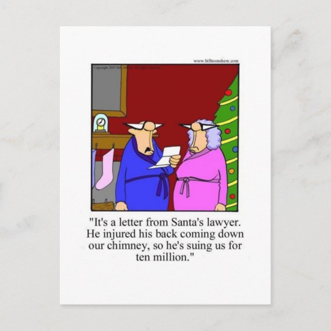 Carte postale Humour de Noël amusant (Devant)