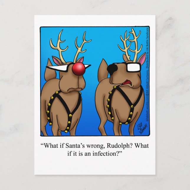 Carte postale Humour de Noël amusant (Devant)