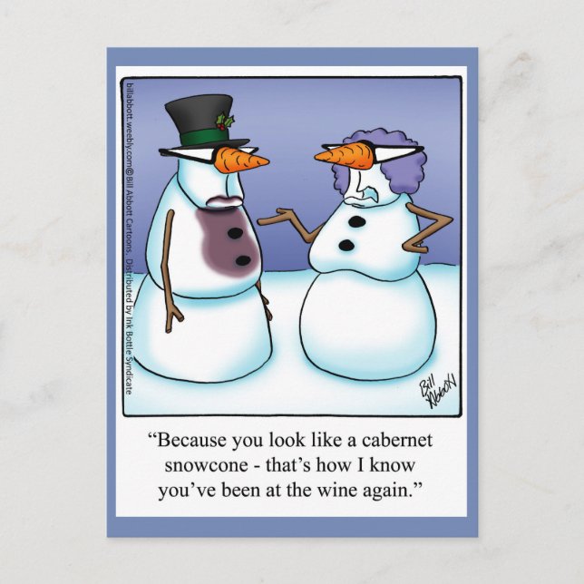 Carte postale Humour de Noël amusant (Devant)