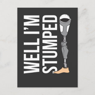 Carte Postale Humour de prothèse de jambe drôle