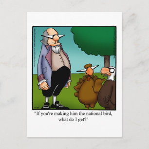 Carte postale Humour de Thanksgiving