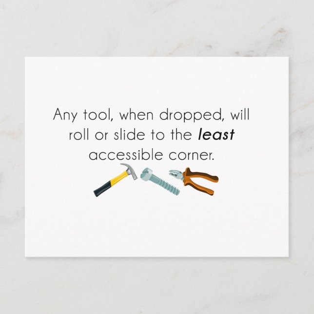 Carte Postale Humour d'ingénieur (Devant)