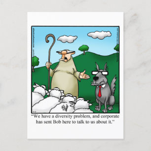 Carte postale Humour diversité amusante