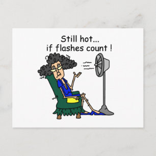 Carte Postale Humour Flash chaud