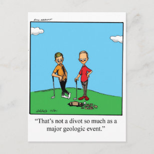 Carte postale Humour Golf