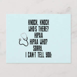 CARTE POSTALE HUMOUR HIPAA