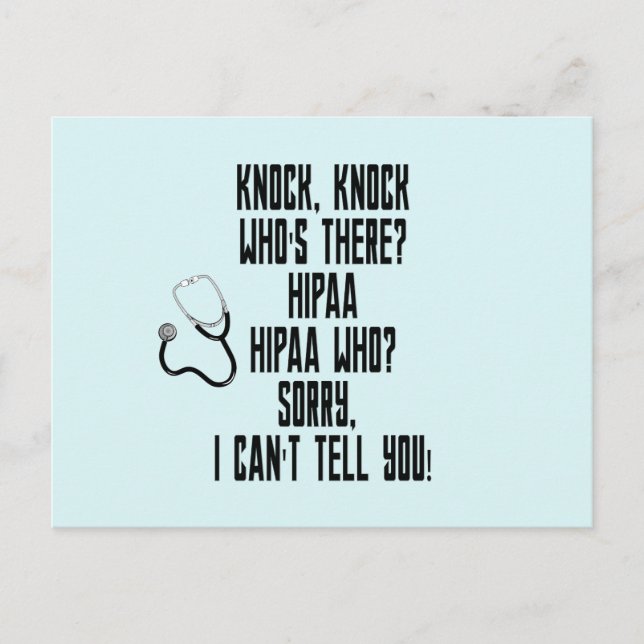 CARTE POSTALE HUMOUR HIPAA (Devant)