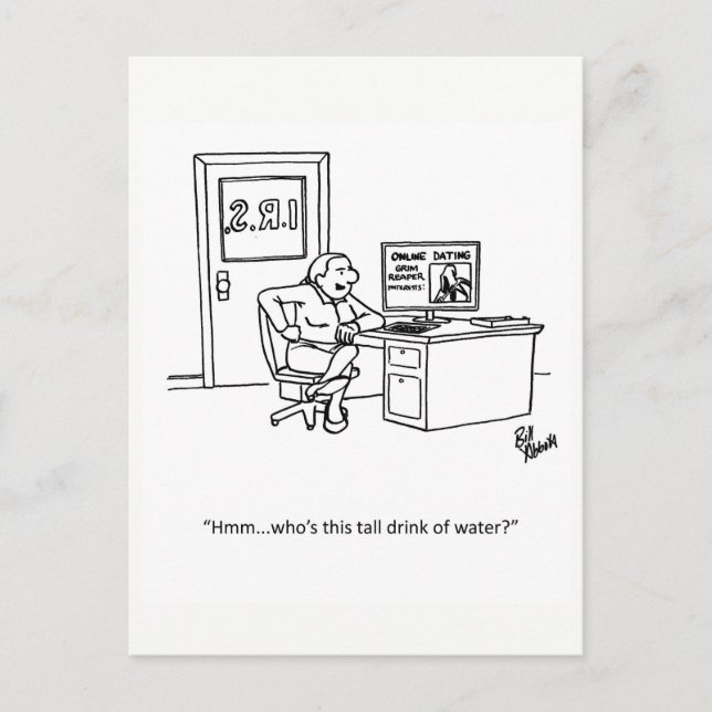 Carte postale Humour I.R.S. drôle (Devant)