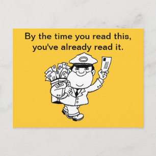 Carte Postale Humour Mailman - Au Moment Où Vous Lisez Ceci ...