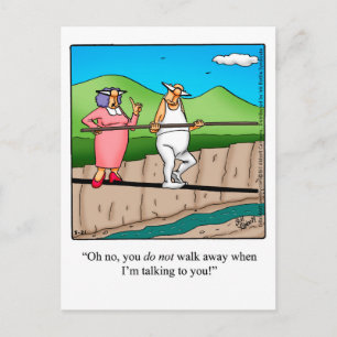 Carte postale Humour mariage amusant
