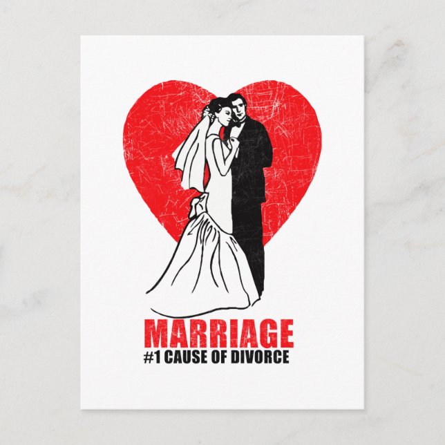 Carte Postale Humour matrimonial (Devant)