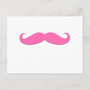 Carte Postale Humour Moustache rose Créez votre propre