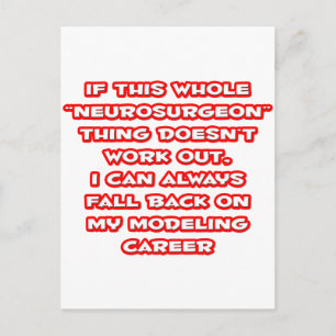 Carte Postale Humour neurochirurgien ... Modélisation de la carr