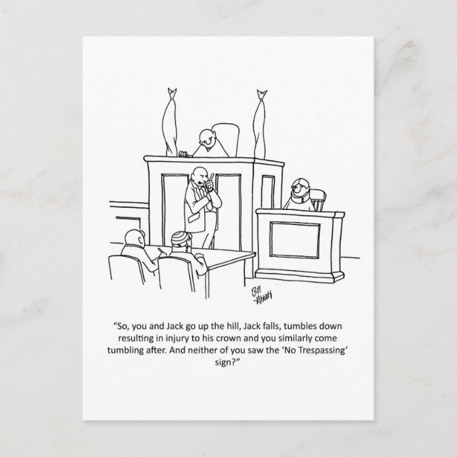 Carte postale Humour pour avocat amusant (Devant)