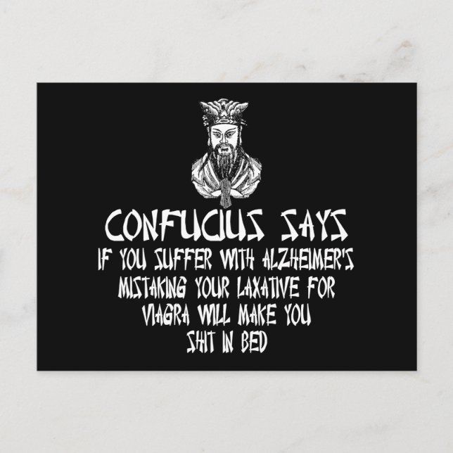 Carte Postale Humour sans saveur (Devant)