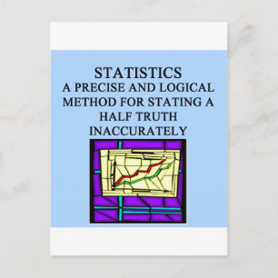 Carte Postale HUMOUR statisticien STATISTIQUE