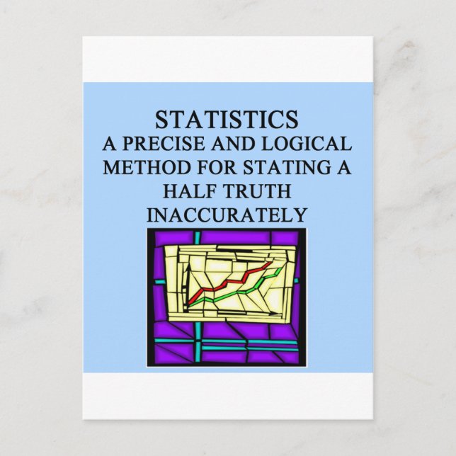 Carte Postale HUMOUR statisticien STATISTIQUE (Devant)