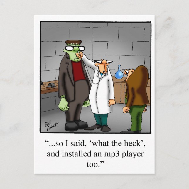 Carte postale Humour technologique (Devant)