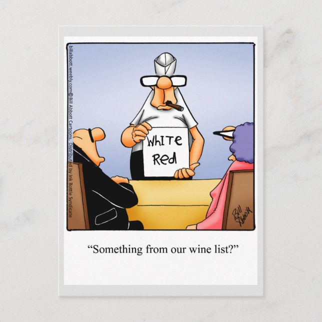 Carte postale Humour vin "Spectickles" (Devant)