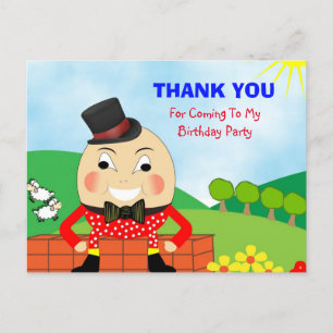 Carte Postale Humpty à thème enfant Merci