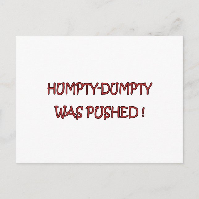Carte Postale Humpty Dumpty (Devant)
