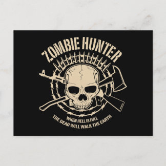 Carte postale Hunter Zombie