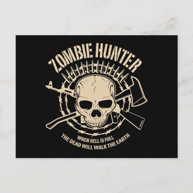 Carte postale Hunter Zombie (Devant)