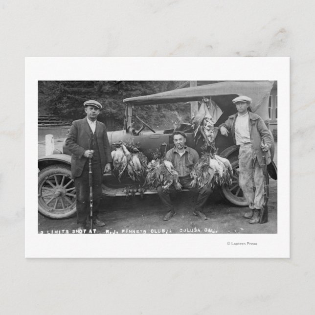 Carte Postale Hunters Poster avec Game au RJ Finneys Club (Devant)