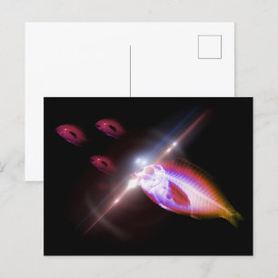 Carte Postale Hunting Dinner X-Ray Fish 1