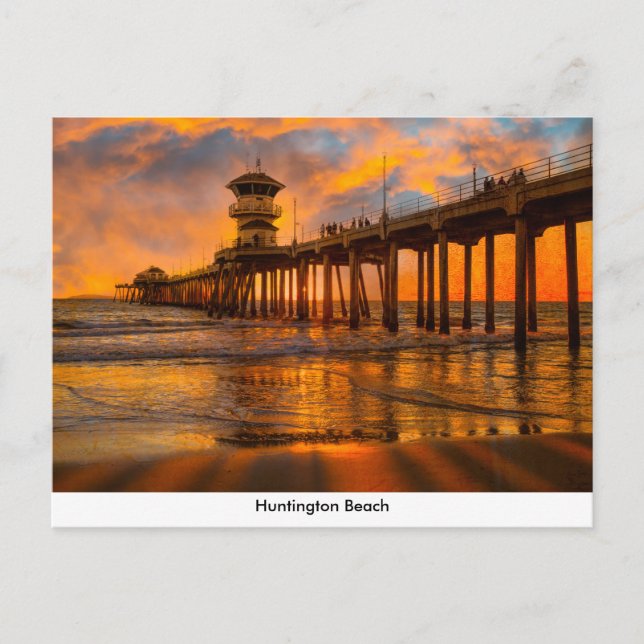 Carte postale Huntington Beach Pier (Devant)