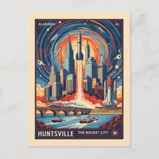 Carte Postale Huntsville Alabama Rocket City Futuristic Space