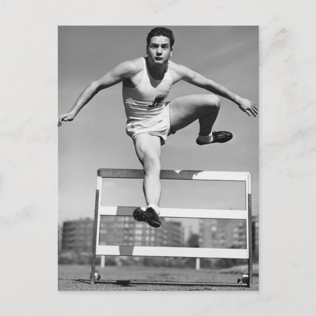 Carte Postale Hurdling (Devant)